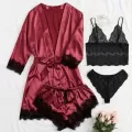 PEARLINA - SET DE 4 PIESE PIJAMALE ȘI LENJERIE INTIMĂ