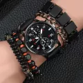 SET CEAS MODERN CU 4 BRATARI DANESSON PENTRU BARBATI