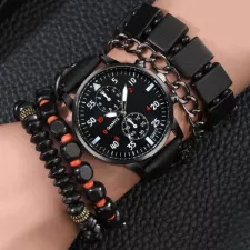 SET CEAS MODERN CU 4 BRATARI DANESSON PENTRU BARBATI