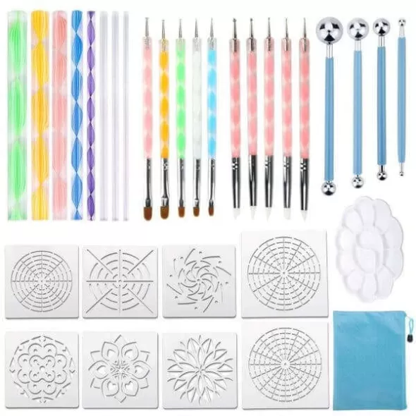 SET DE ACCESORII PENTRU TEHNICA MANDALA MANDALY