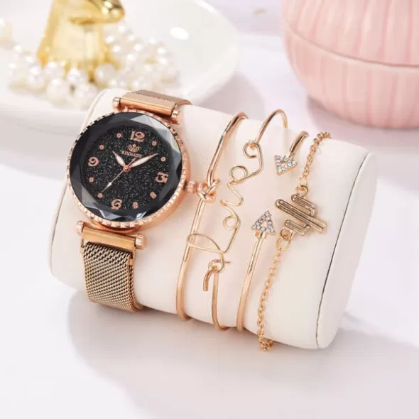SET DE BRĂȚĂRI ȘI CEAS DAMA HEILY